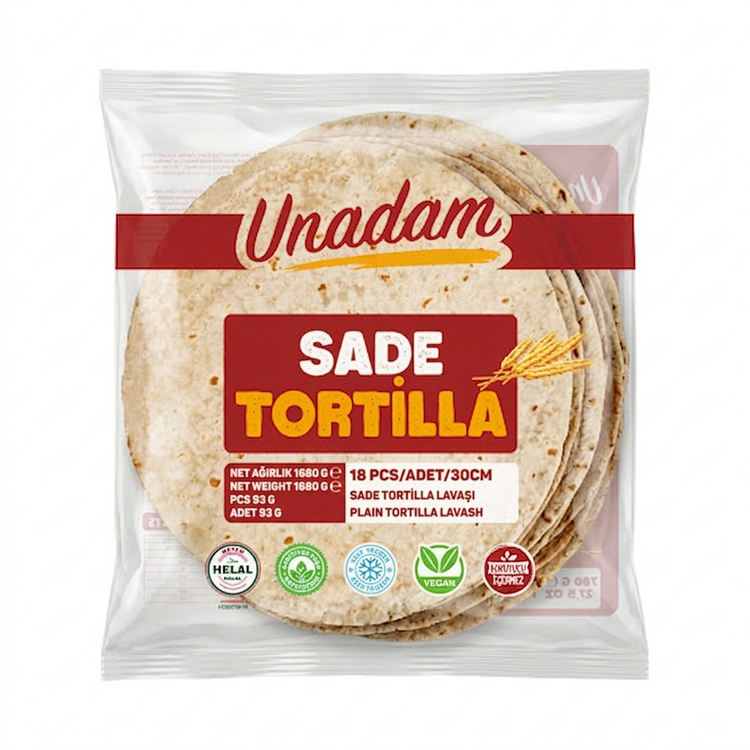 Tortilla Lavaş 30 cm - 18 Adet