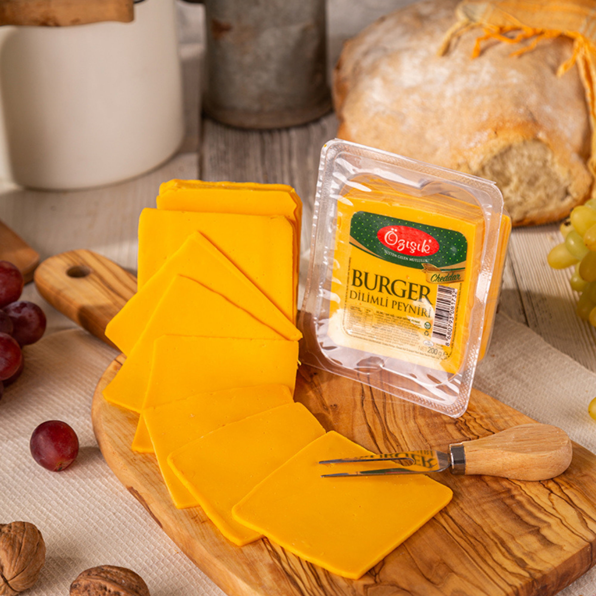 Dilimli Cheddar Burger Peyniri 200 gr