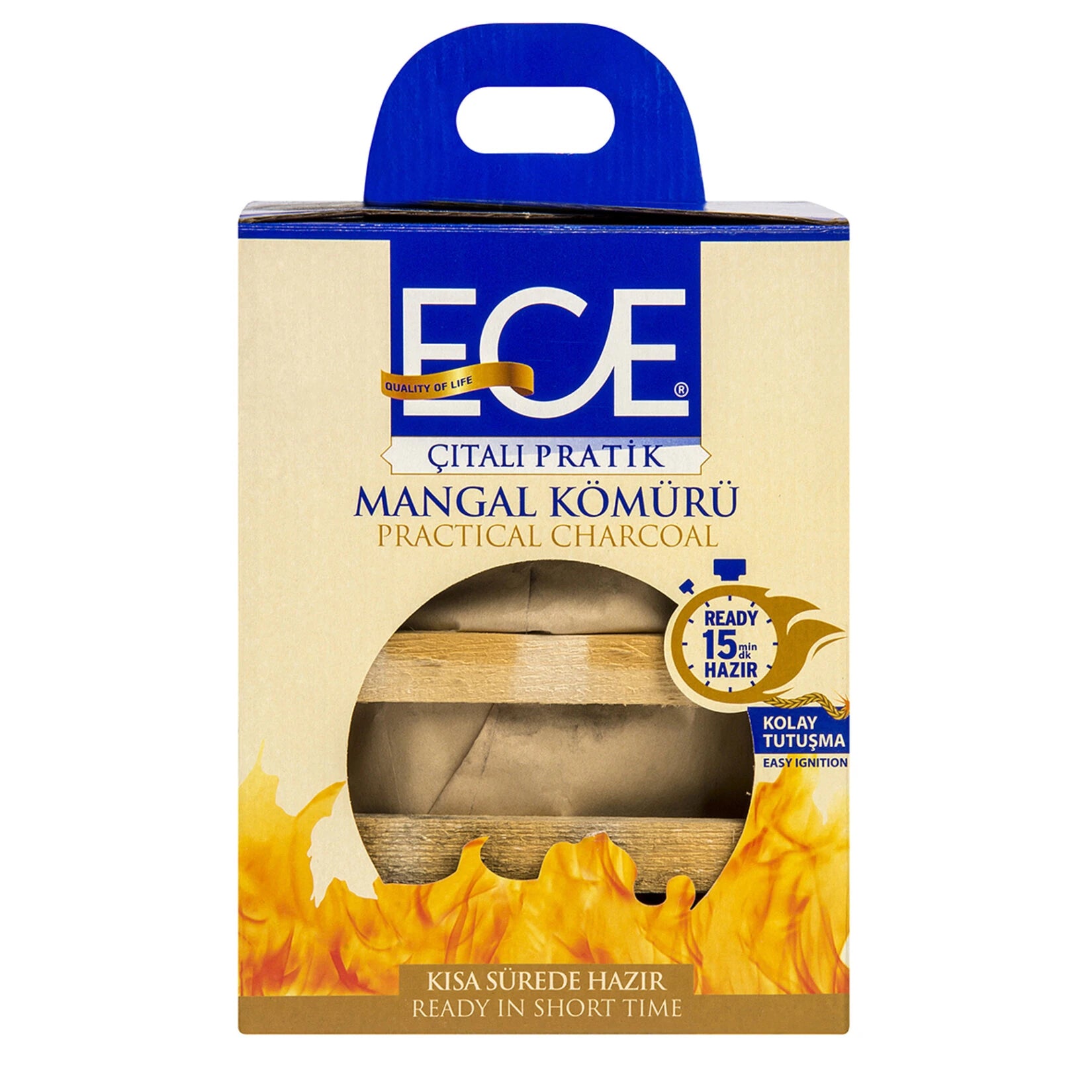 Pratik Çıralı Mangal Kömürü
