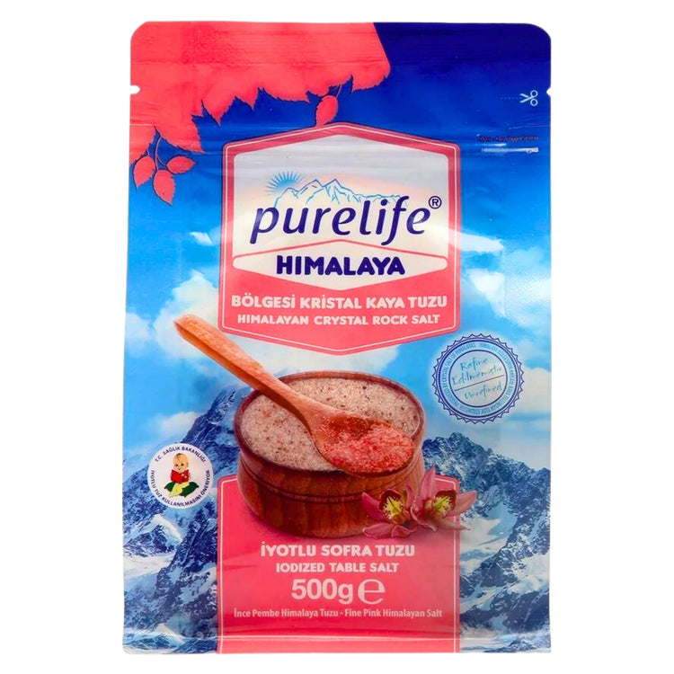 İyotlu İnce Pink Himalaya Tuzu 500gr